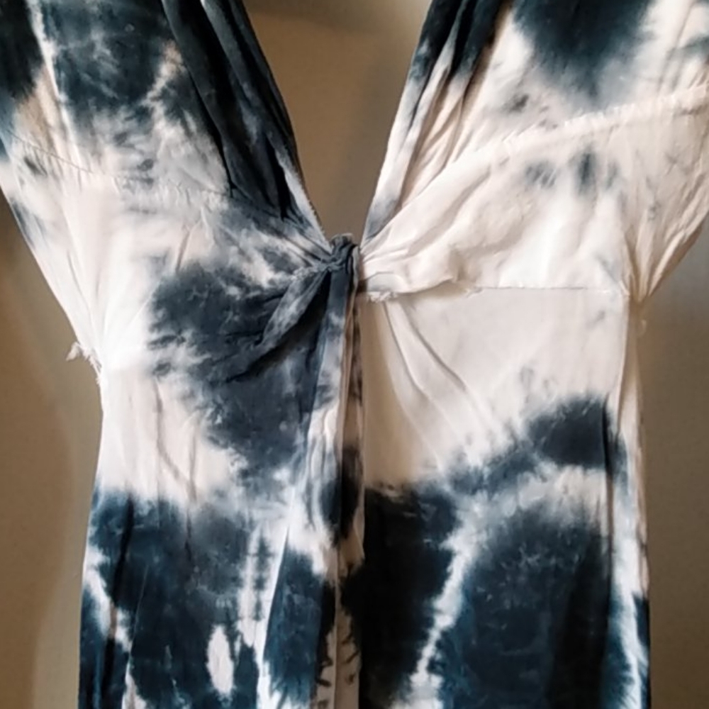 Open back Blu moon tie dye mini dress xs - Picture 8 of 16